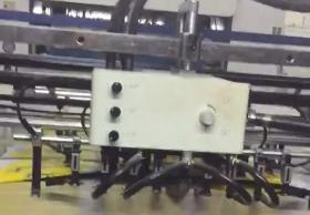 Fully automatic vertical chain knife at customer factory in Malaysia